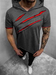 Camiseta de hombre grafito OZONEE O/1187XZ