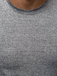 Camiseta de hombre gris oscuro OZONEE JS/S01Z