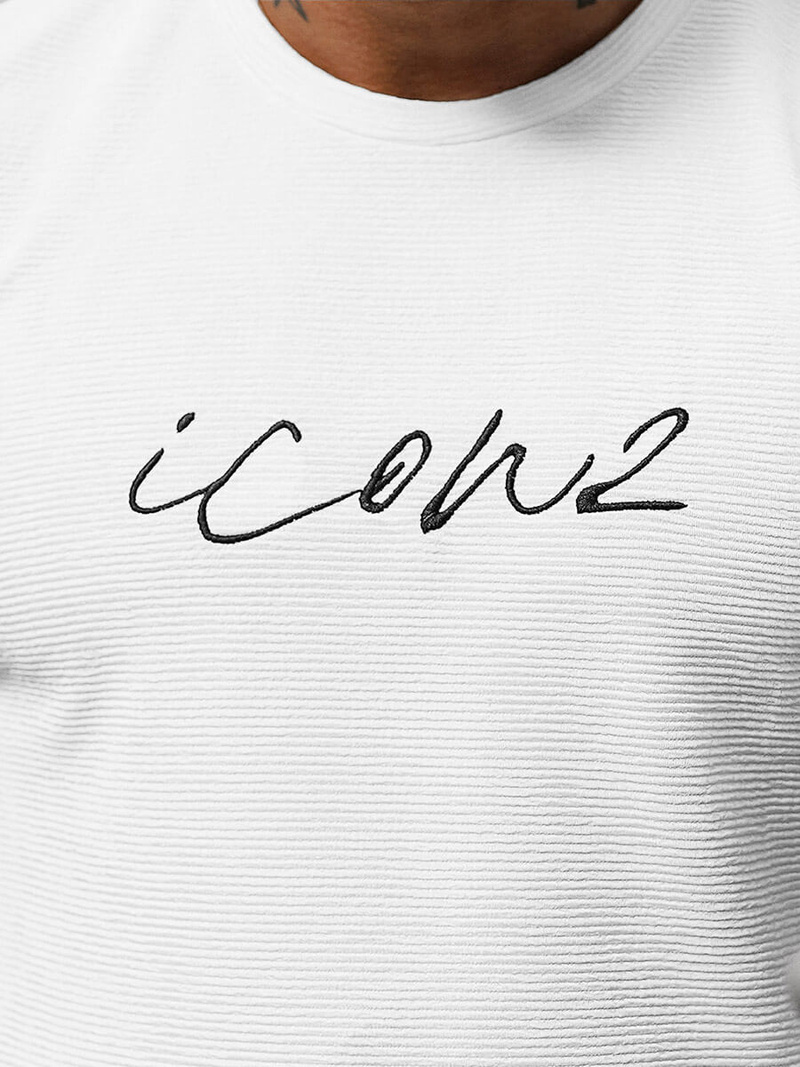 Camiseta de hombre blanco OZONEE O/P1108