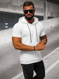 Camiseta de hombre blanco OZONEE JS/8T955/1