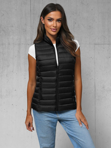 Chaleco de mujer negro OZONEE JS/16M9155/392