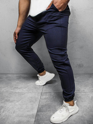 Pantalón chino de hombre azul marino OZONEE DJ/5539