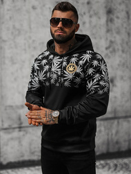 Sudadera de hombre negra OZONEE O/B272