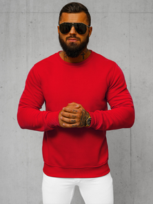 Sudadera de hombre roja OZONEE JS/2001-10Z