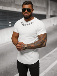 Camiseta de hombre blanco OZONEE O/T7256
