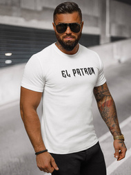 Camiseta de hombre blanco OZONEE O/T7283
