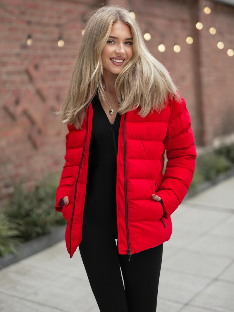 Chaqueta de mujer roja OZONEE JS/M769/270Z