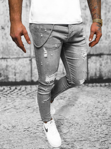 Vaqueros de hombre grafito OZONEE O/MB459