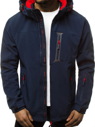 Chaqueta de hombre azul marino rojo OZONEE GE/12262