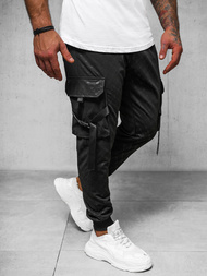 Pantalón de chándal de hombre negras OZONEE O/PS6021