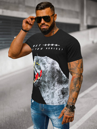 Camiseta de hombre negra OZONEE O/T127/3Z