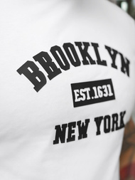 Camiseta de hombre blanco OZONEE NB/MT3134