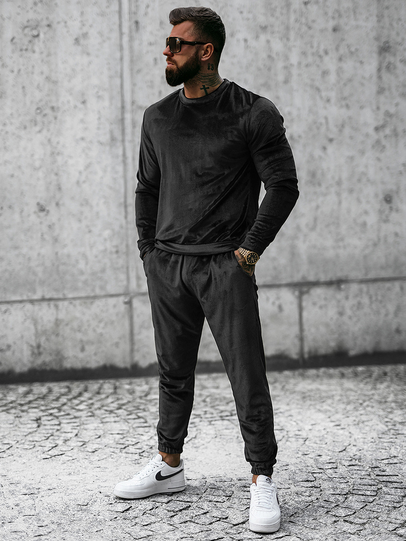 Chándal de hombre negro OZONEE O/D7516