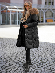 Chaqueta de mujer en negra OZONEE O/5M3229/392