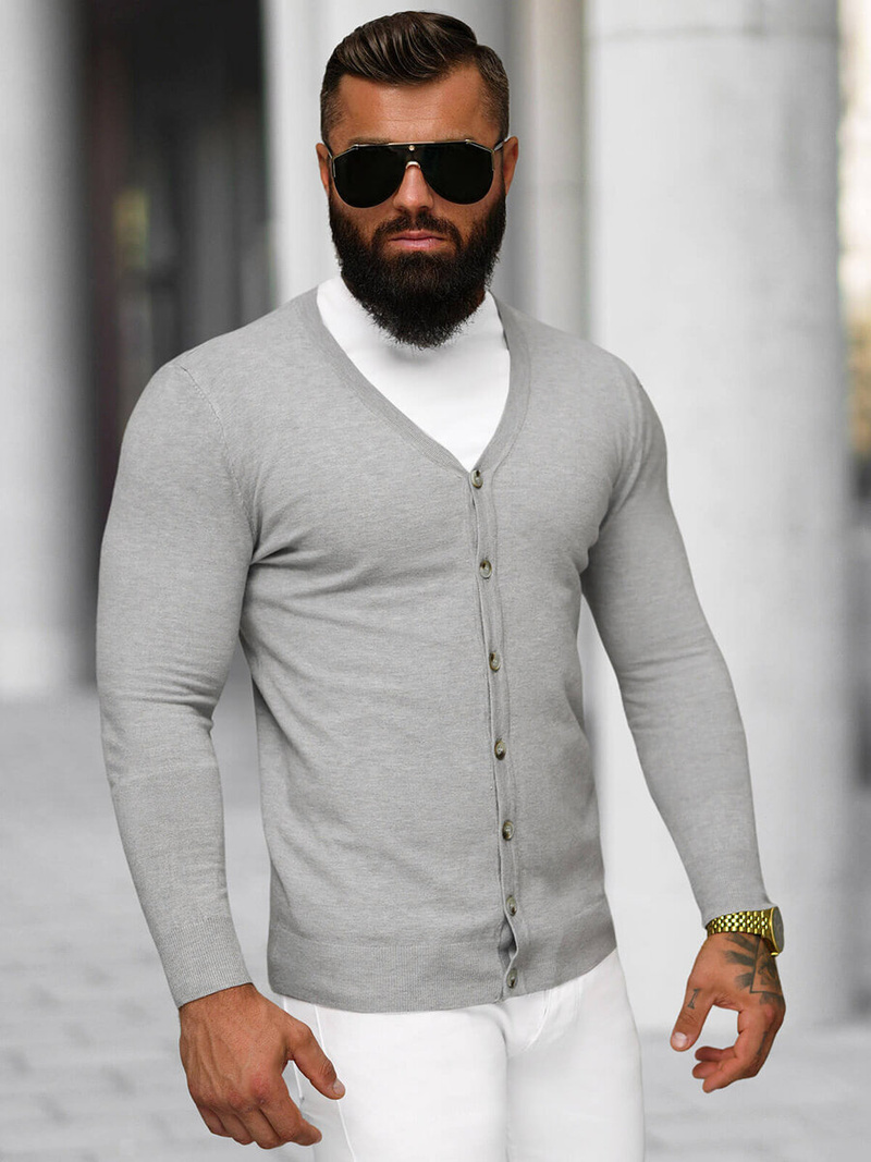 Jersey de hombre gris OZONEE NB/MM6006/2Z