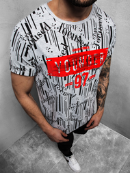 Camiseta de hombre gris OZONEE JS/KS1993Z