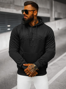 Sudadera de hombre negra OZONEE JS/27B6511/3