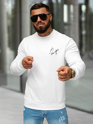 Sudadera de hombre blanca OZONEE O/P2031Z