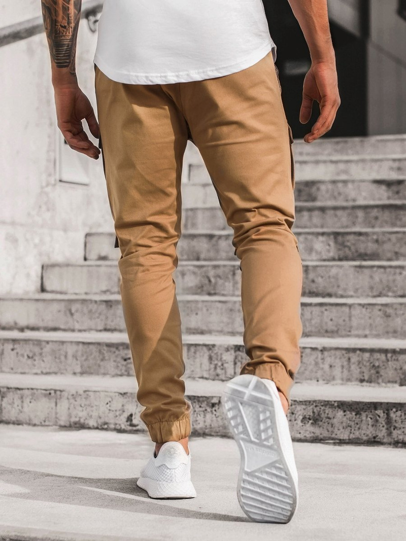 Pantalón jogger de hombre camel OZONEE G/2787