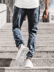 Vaqueros jogger de hombre azul OZONEE JS/KK1027