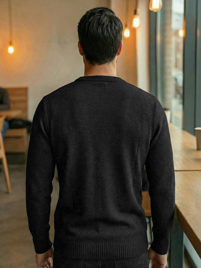 Jersey de hombre negro OZONEE JS/59B3607/3