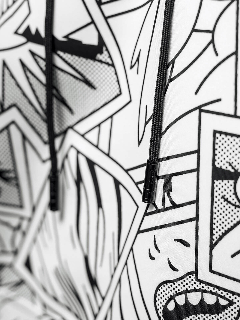 Sudadera de hombre blanca OZONEE JS/8B1256/1