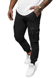 Pantalón chino jogger de hombre negras OZONEE NB/MP0201N