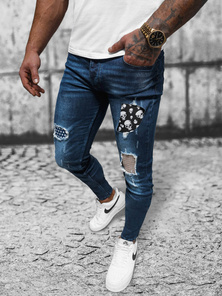 Vaqueros de hombre azul oscuro OZONEE NB/MP0015BS