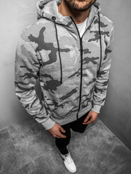 Sudadera de hombre gris OZONEE JS/DD131Z