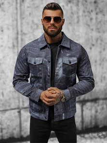 Chaqueta de hombre azul marino OZONEE O/3A178