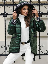 Chaqueta de mujer verde OZONEE JS/5M3188/238Z