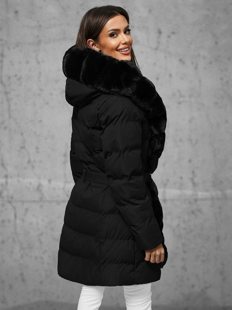 Chaqueta de mujer negra OZONEE JS/5M3158/392