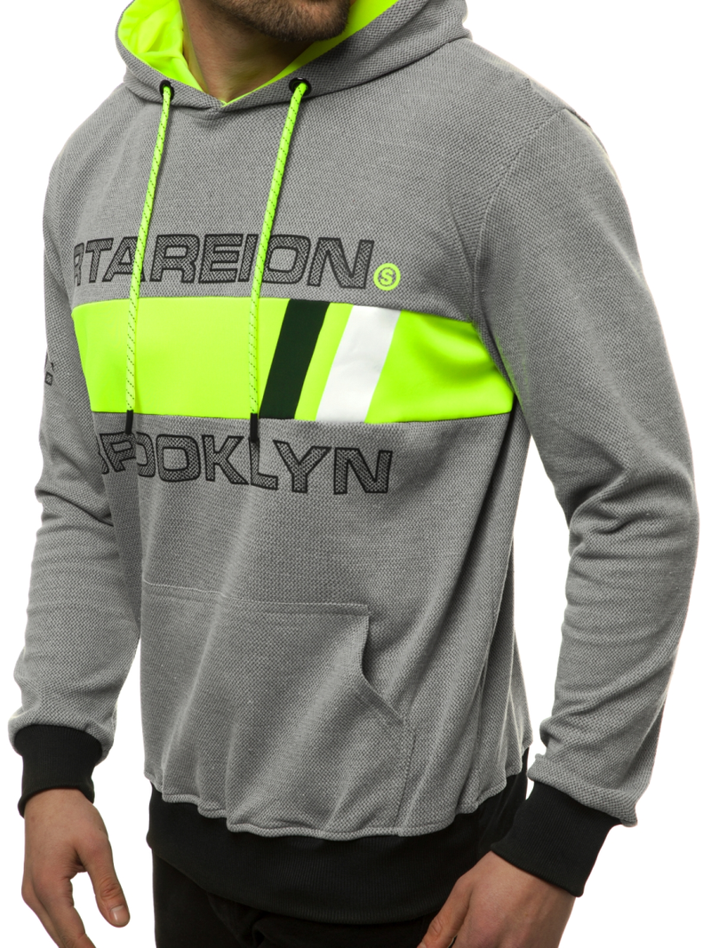 Sudadera de hombre gris OZONEE JS/DD20131