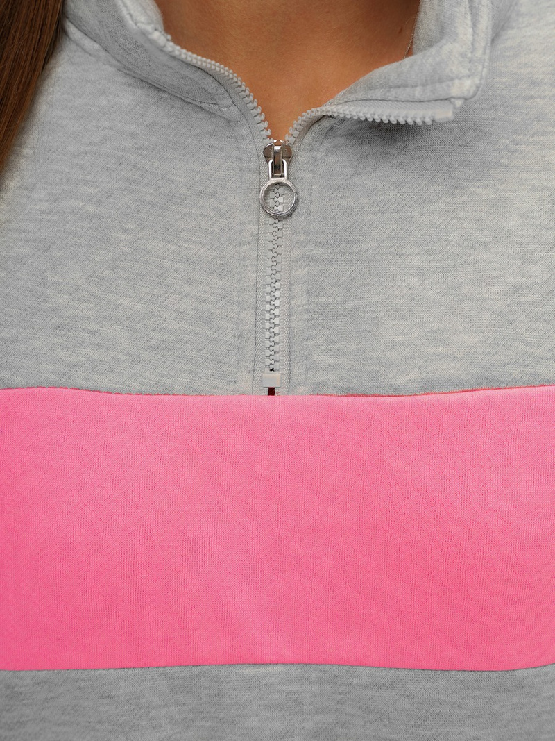 Sudadera de mujer gris OZONEE JS/B26020Z