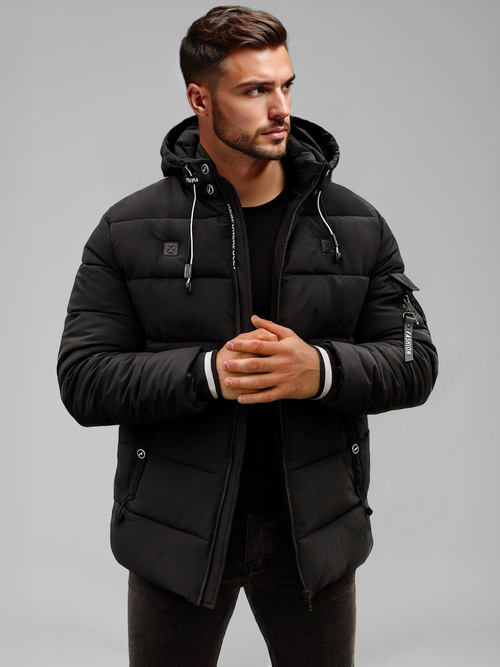 Chaqueta de hombre negra OZONEE JS/57M7502/392Z