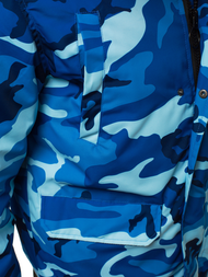 Chaqueta de hombre camo-azul OZONEE JS/2019005