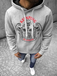 Sudadera de hombre amarillo gris OZONEE JS/Y10068