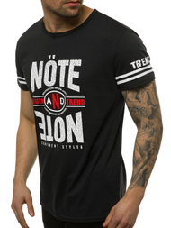 Camiseta de hombre negra OZONEE JS/SS10968