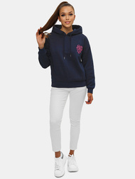 Sudadera de mujer azul marino OZONEE JS/B26013Z