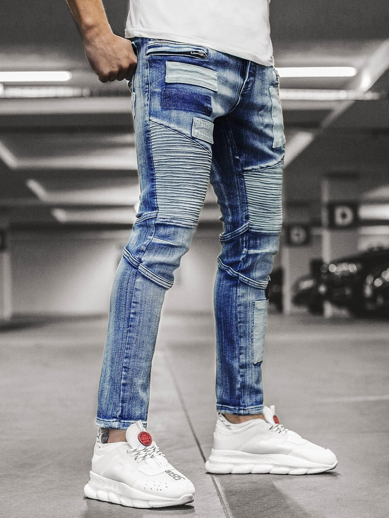 Vaqueros jogger de hombre azul OZONEE O/B4925