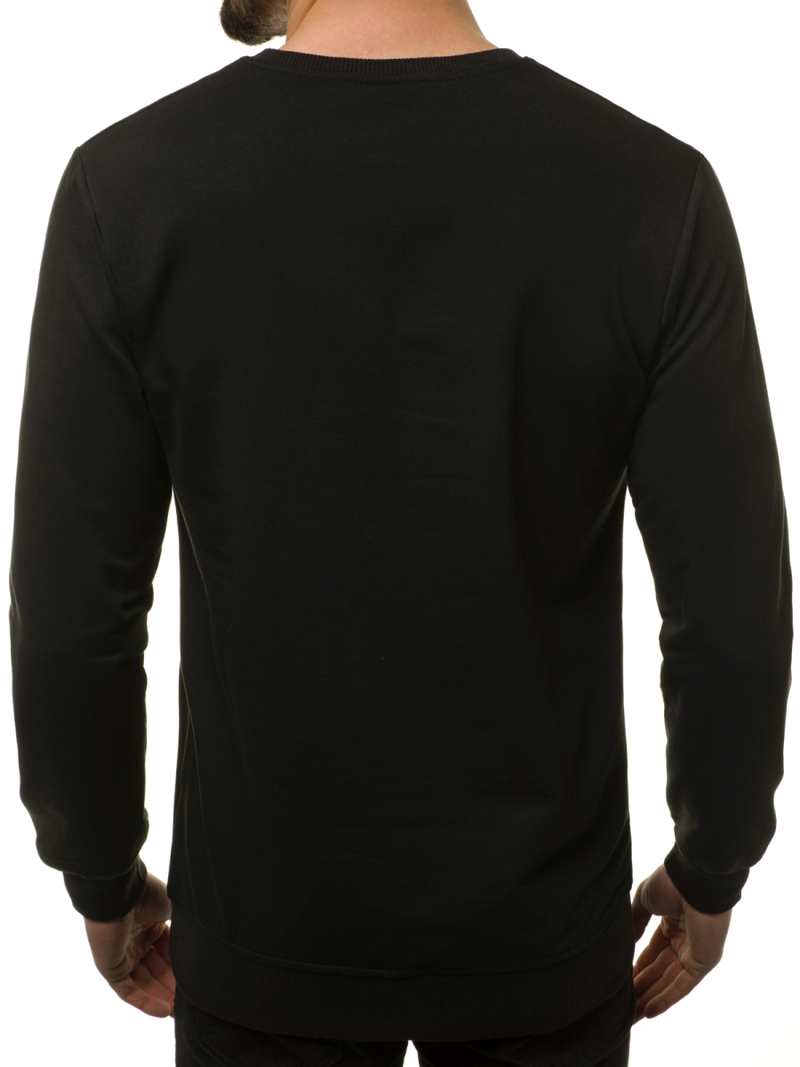 Sudadera de hombre negra OZONEE MACH/2105