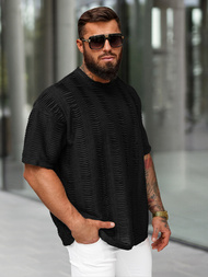 Camiseta de hombre negras OZONEE O/B1149