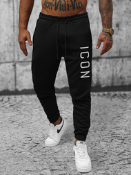 Pantalón de chándal de hombre negras OZONEE O/D9125