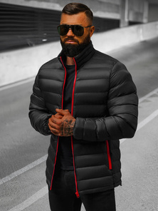 Chaqueta de hombre negra/2 OZONEE JB/JP1111