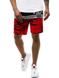 Pantalón corto de hombre rojo JS/KK300157