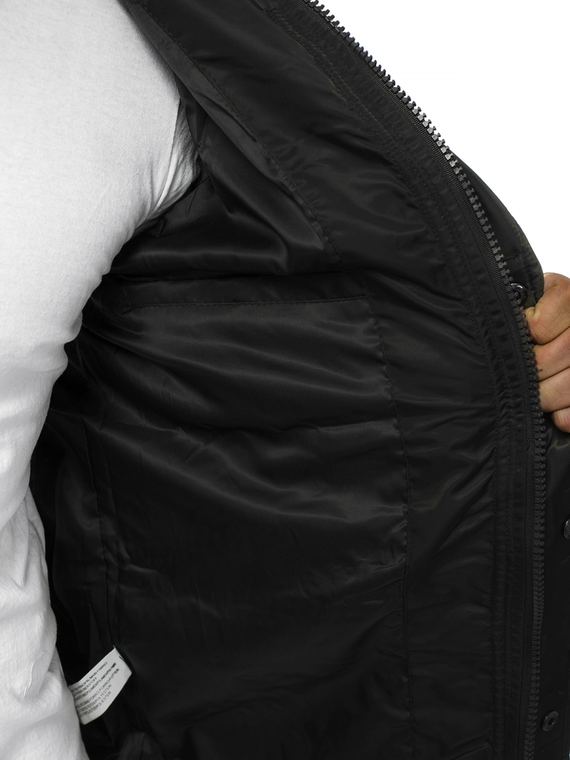 Chaqueta de hombre negr OZONEE O/99237