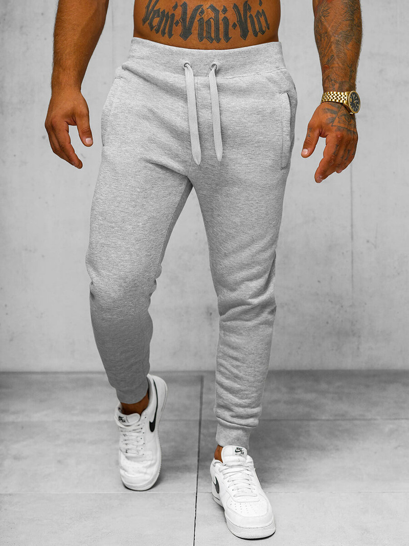 Pantalón de chándal de hombre gris OZONEE JS/XW01Z
