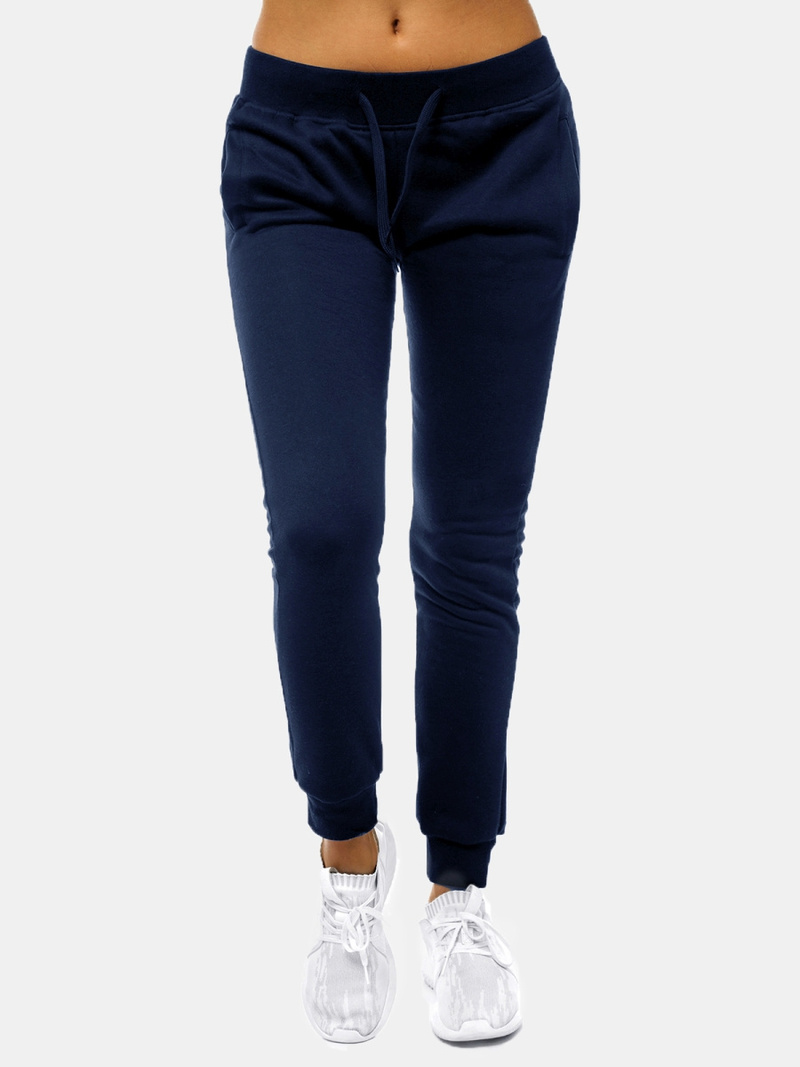 Pantalón de chándal para mujer azul marino OZONEE JS/CK01