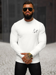 Sudadera de hombre blanca OZONEE O/P2031
