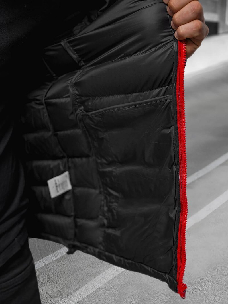 Chaqueta de hombre negra/2 OZONEE JB/JP1111